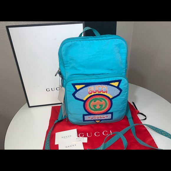 Authentic Gucci 80s logo backpack rucksack travel